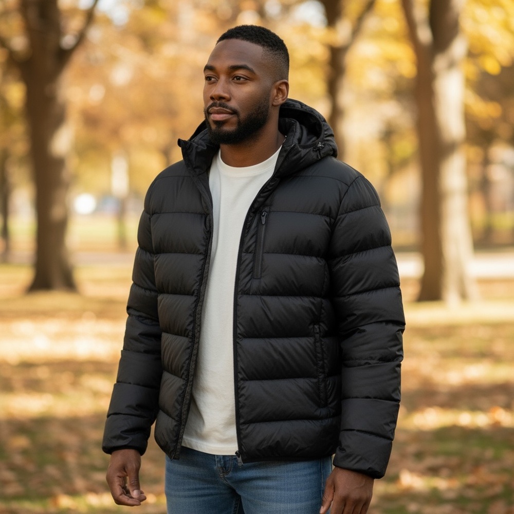Jack & Jones Core Men's Medium‎ Portable Down Short Jacket Packable Lightweight